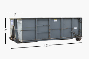 12 Yard Roll-Off Dumpster for Rent from Bliss Environmental in Camden, NY